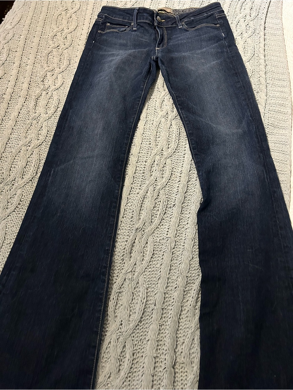 PAIGE Dark Blue Flare Jeans